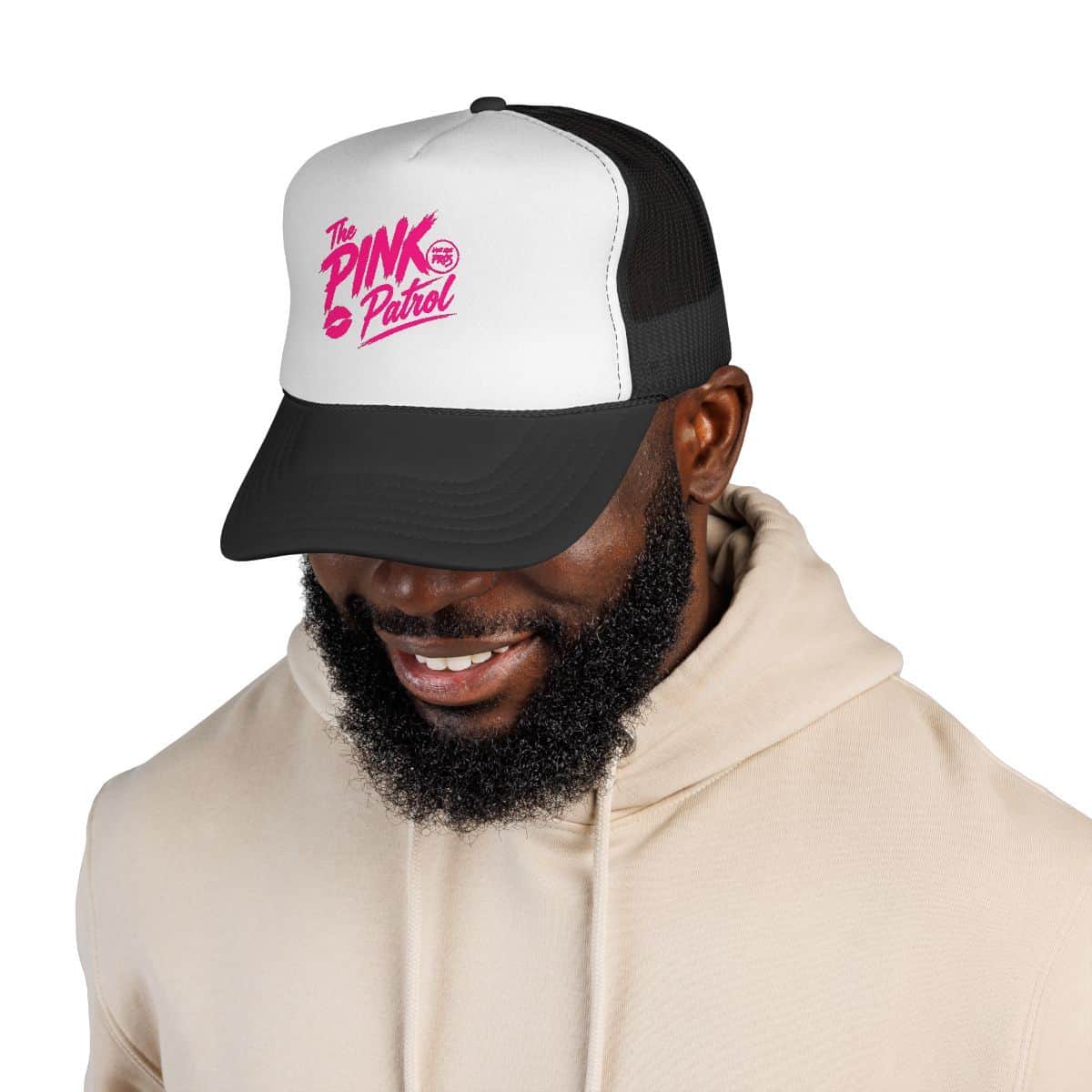 The Pink Patrol Trucker Cap | Retro Script Logo, - Limited Edition PINK Patrol Merch