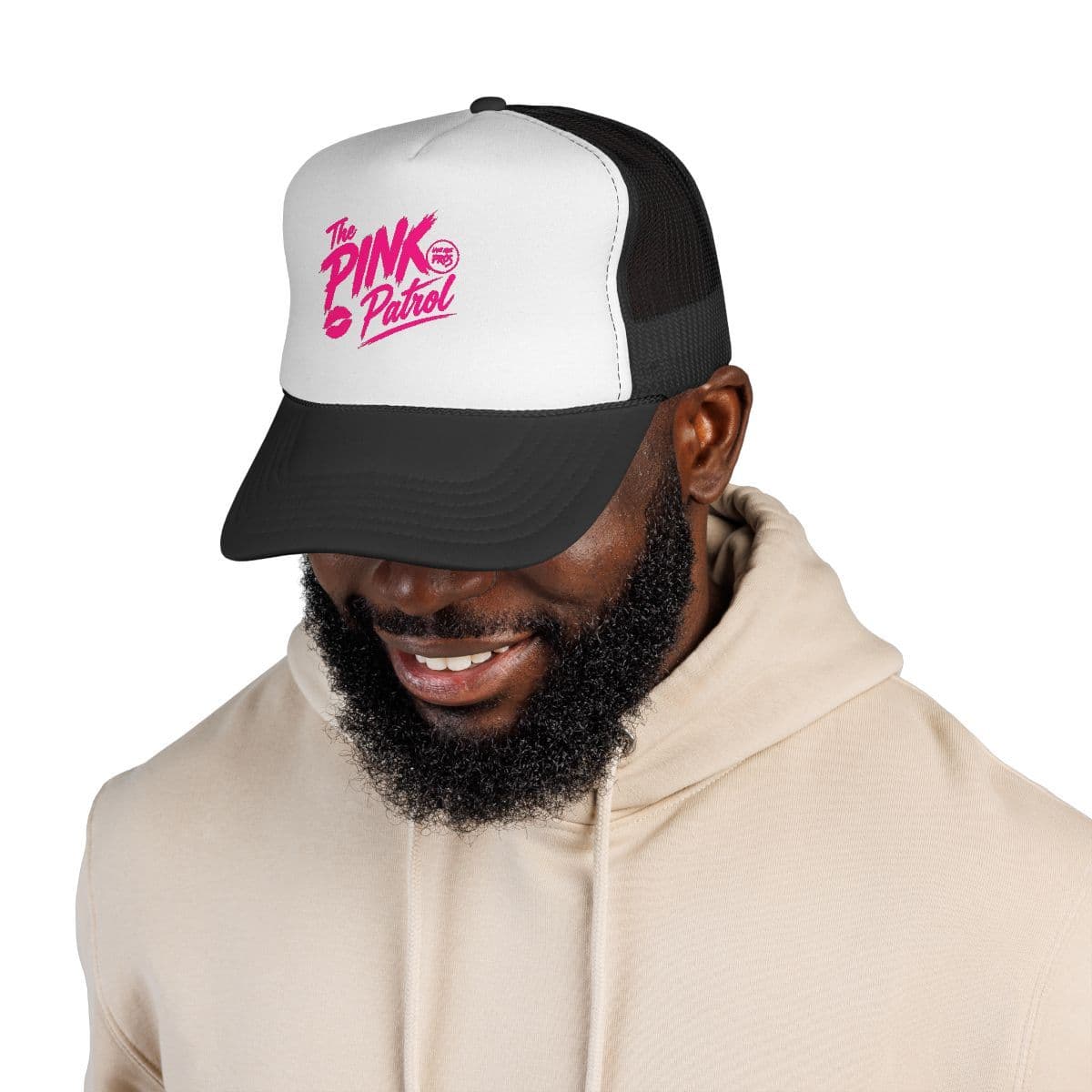 The Pink Patrol Trucker Cap | Retro Script Logo, - Limited Edition PINK Patrol Merch