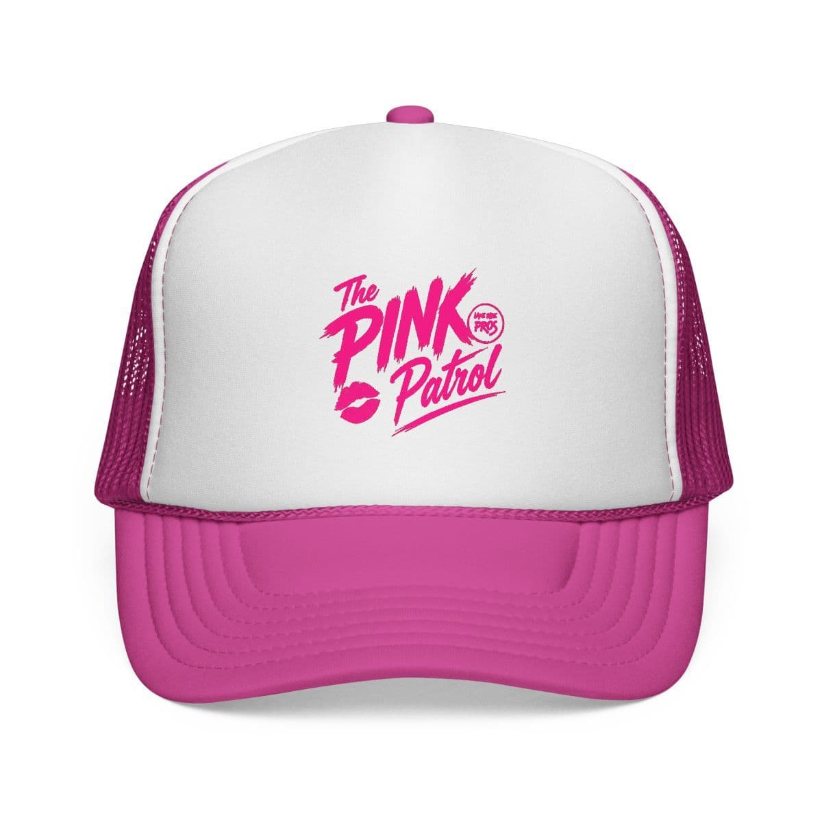 The Pink Patrol Trucker Cap | Retro Script Logo, - Limited Edition PINK Patrol Merch