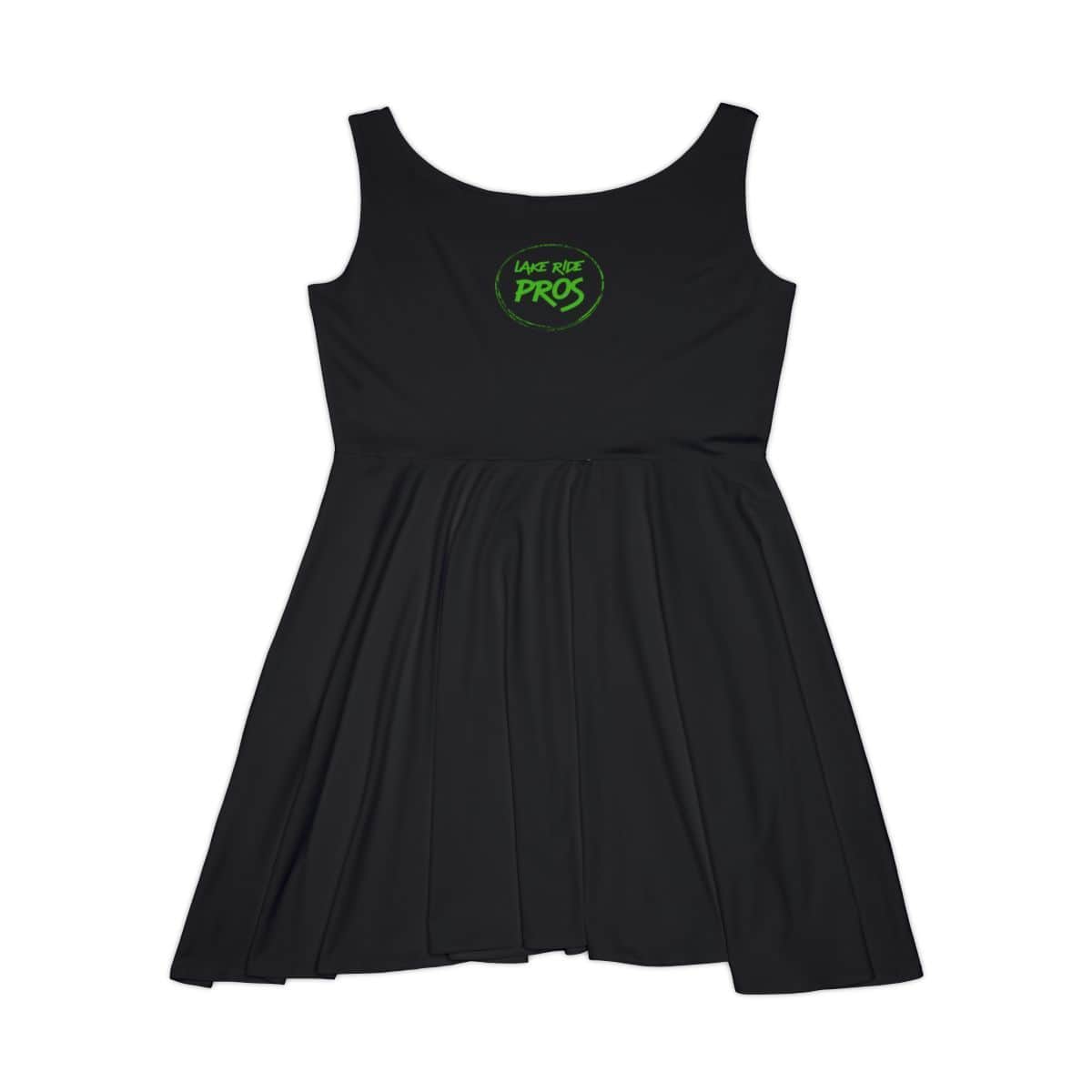 Lake Ride Pros Neon Green Logo Black Dress