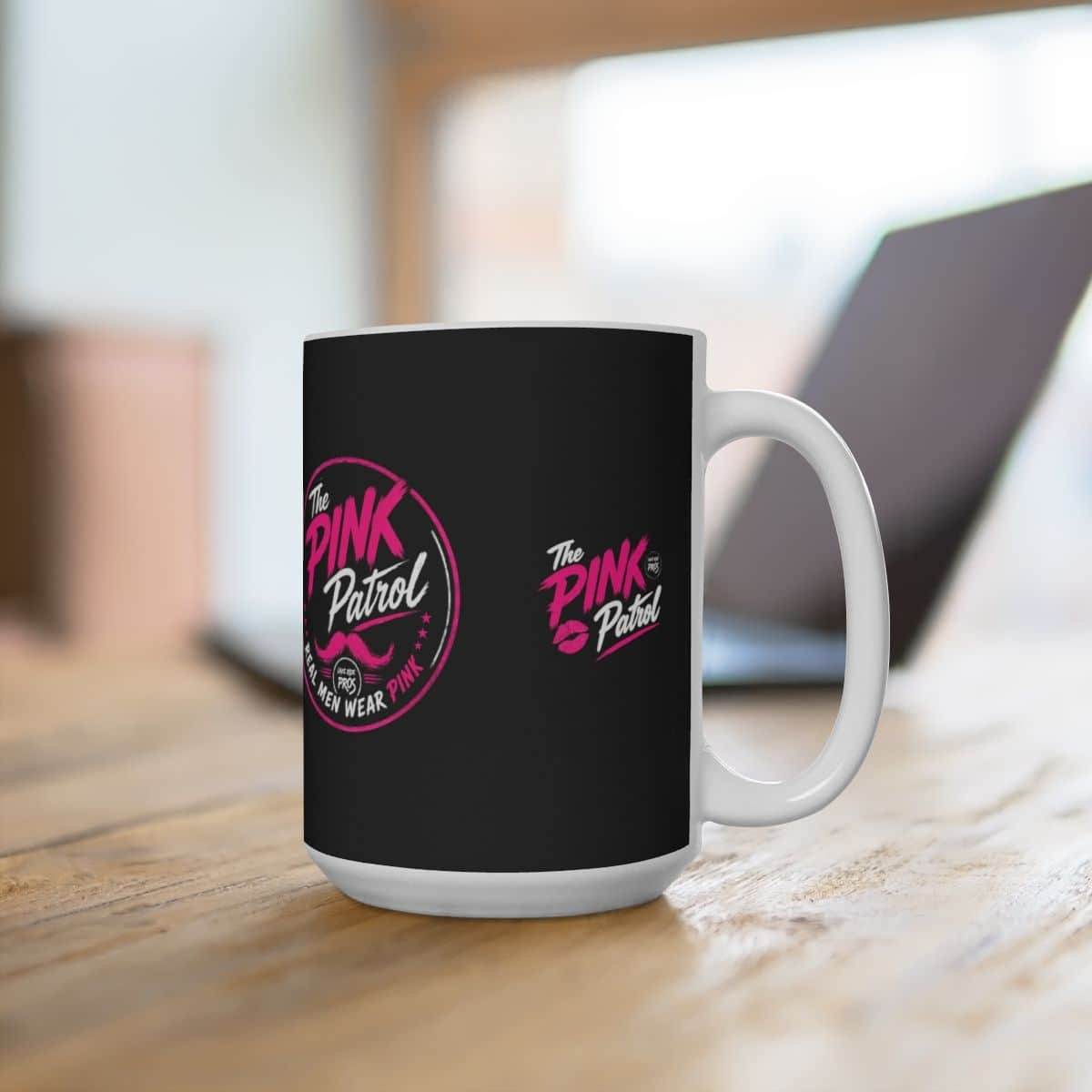 The Pink Patrol logo Mug | Limited Edition PINK Patrol Coffee Mug 15oz
