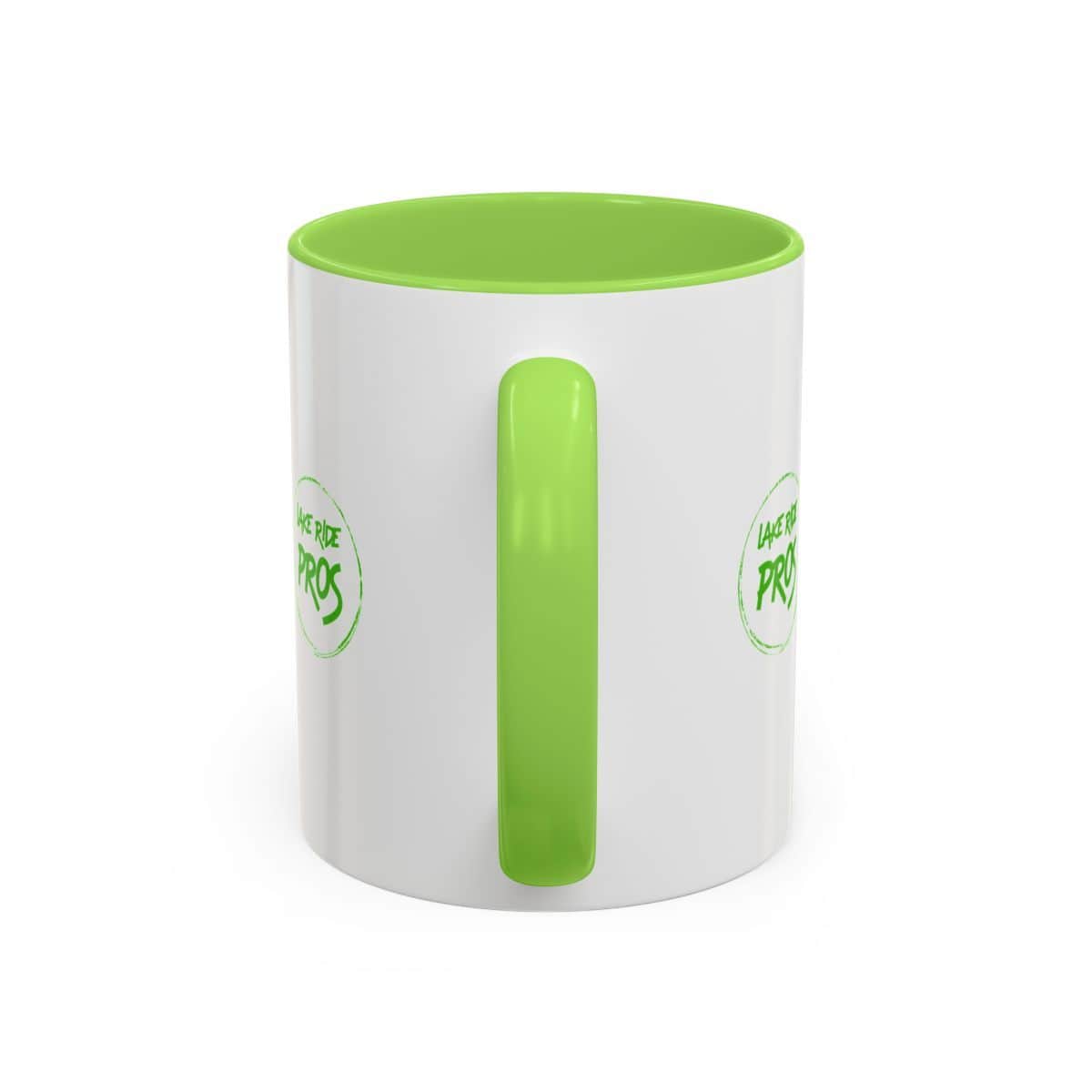 Lake Ride Pros Superhero Mug (11oz/15oz) — Colorful Coffee Cup with 'LRP' Mascot