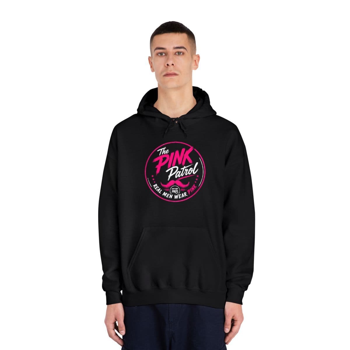Real Men Wear Pink Hoodie | Limited Edition PINK Patrol MERCH Collection
